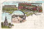 Riesa Elbe Kaserne Litho o 1901
