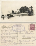 Riesengebirge Fuchsbergbaude o 4.2.1930 mit Baudenstempel Sudeten Kreis Hohenelbe