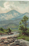 Giant Mountains, on the Lomnitz River, Krummhuebel, artist's postcard by Paul Rudolf Linke, Silesia * around 1900