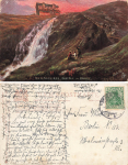 Elbfallbaude Riesengebirge Schlesien Künstlerkarte Tucks Oilette o um 1910