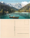 82467 Garmisch Riessersee mit Alp- und Zugspitze * ca. 1920