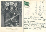 59609 Robringhausen via Lippstadt country postmark on postcard 12/23/1953