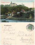 09328 Rochsburg railway postmark Glauchau Grossbothen train 1465 May 29, 1908