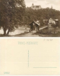 09322 Rochsburg suspension bridge and castle * approx. 1930
