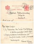 Romania Carta Postala 10 Bani stationary o Bucuresci 9.11.1903 to Dresden