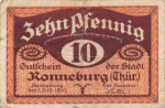 07580 Ronneburg Thüringen Notgeldschein 1921