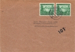 Rosegger 2 x Michel 855 on letter o June 13, 1944