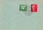 Rosegger Michel 855 856 on cover special stamp Krieglach July 31, 1943