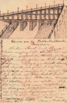 Rosswein Planzeichnung der Muldentalbrücke Architekt Haubein o 1897