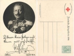Red Cross Kaiser Wilhelm postal stationary 5 Pfennig Germania German war card 1914