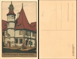Rothenburg Tauber Hegereiterhaus Steindruck *ca.1920