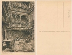 Rothenburg Tauber Hof vom Baumeisterhaus Künstlerkarte Geissendörfer *um 1930