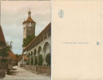 Rothenburg Tauber Klingentor mit Stadtmauerpartie * ca. 1930