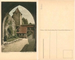 Rothenburg Tauber Kobolzellertor innen ca. 1925