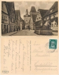 91541 Rothenburg Tauber Rödergasse mit Markusturm o 7.6.1928