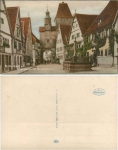 Rothenburg Tauber Rödergasse mit Markusturm * ca. 1930