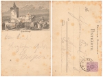 06628 Rudelsburg private postal stationery forerunner card o Bad Kösen 4.6.1888
