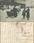 Kasatkin Russischer Pferdeschlitten gebr. 7.10.1916