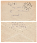 SBZ fee paid stamp o Theissen December 29, 1945