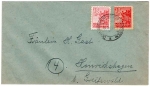SBZ Mecklenburg Vorpommern Michel 36x 36y on cover o Dettmannsdorf 03/30/1946 to Hinrichshagen