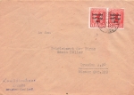 SBZ Michel 202A waagerechtes Paar auf Ortsbrief Dresden 4.11.1948