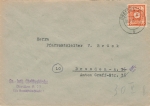 SBZ Michel 58 Einzelfrankatur auf Ortsbrief Dresden 30.11.1945