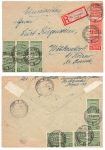 SBZ Province of Saxony Michel 75X 77X on R-letter o Beetzendorf District Salzwedel 9.5.1946