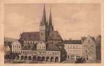 Saalfeld Thüringen Markt mit Johanniskirche o 1915