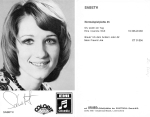 Sabeth EMI autograph card, original signed