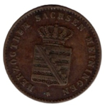Sachsen Meinigen 2 Pfennig 1869 Herzog Bernhard II.