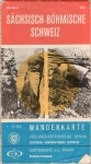 Saxon-Bohemian Switzerland hiking map 1: 50,000 around 1974