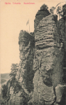 01847 Bastei rock climbing rock Saxon Switzerland or around 1910