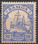 Samoa Deutsche Post Michel 10 * ungebraucht Kaiseryacht