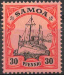 Samoa Deutsche Post Michel 12 * ungebraucht Kaiseryacht