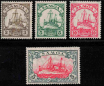 Samoa Deutsche Post Michel 20-23 A * ungebraucht Kaiseryacht