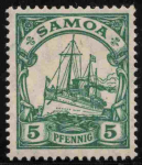 Samoa Deutsche Post Michel 21 * ungebraucht Kaiseryacht