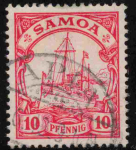 Samoa Deutsche Post Michel 9 o gestempelt Kaiseryacht