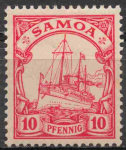 Samoa Deutsche Post Michel 9 * ungebraucht Kaiseryacht