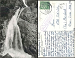 72270 Schliffkopf about Freudenstadt Country postmark on postcard All Saints Waterfall o 25.9.1954