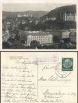 09477 Schmalzgrube over Marienberg Sachsen country postmark on postcard Karlsbad o 17.10.1940