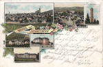 08289 Schneeberg Sachsen Litho Gymnasium Seminar o 1900
