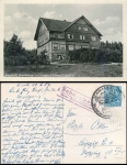 98593 Schnellbach via Schmalkalden Country postmark on postcard Hotel Ebertswiese Tambach-Dietharz o 13.6.1957