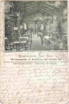 Schönau Chemnitz Sachsen Tropfsteingrotten-Saal „Flora“ im Wintergarten Litho o 1900