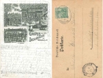 39218 Schoenebeck Buschhaus Litho Bahnpost Zug 440 Magdeburg-Coethen  1.10.1901