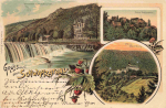 Schwarzatal Thüringen Litho o 1900