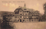 Schwarzburg Thüringer Wald Hotel zum weissen Hirschen * um 1920
