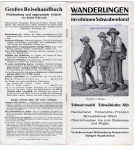 Hikes in beautiful Swabia hiking guide 20 pages 1940