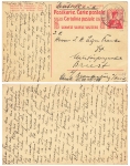 Switzerland 10 centimes answer postal stationery o Lucerne September 14, 1915