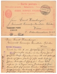 Switzerland 10 centimes postal stationery o Zurich Fluntern 27.2.1901 to Vienna