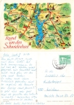 Around the Schwielochsee artist card Wohlgemuth o 1984